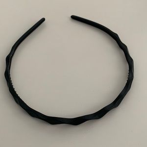 Black plastic headband
